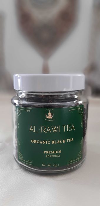 Cha orgânico preto/verde cultivado e prodizido em Aveiro
