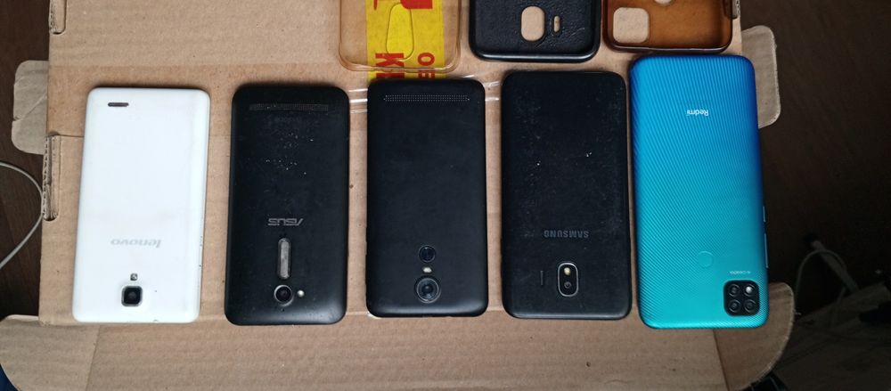 Смартфоны Redmi,  Samsung, Asus,  S-tell   Lenovo.