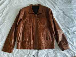 Шкіряна чоловіча куртка демісезон 3XL/58 розмір