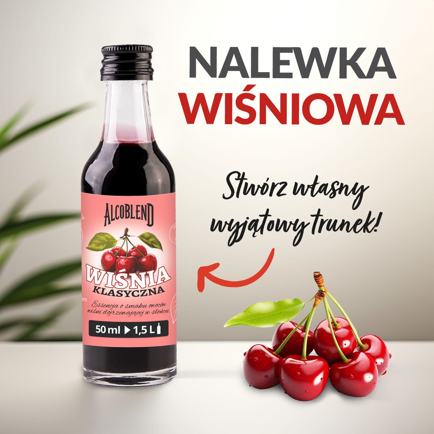 Zaprawka - esencja do alkoholu ALCOBLEND - Wiśnia Klasyczna - 50 ml
