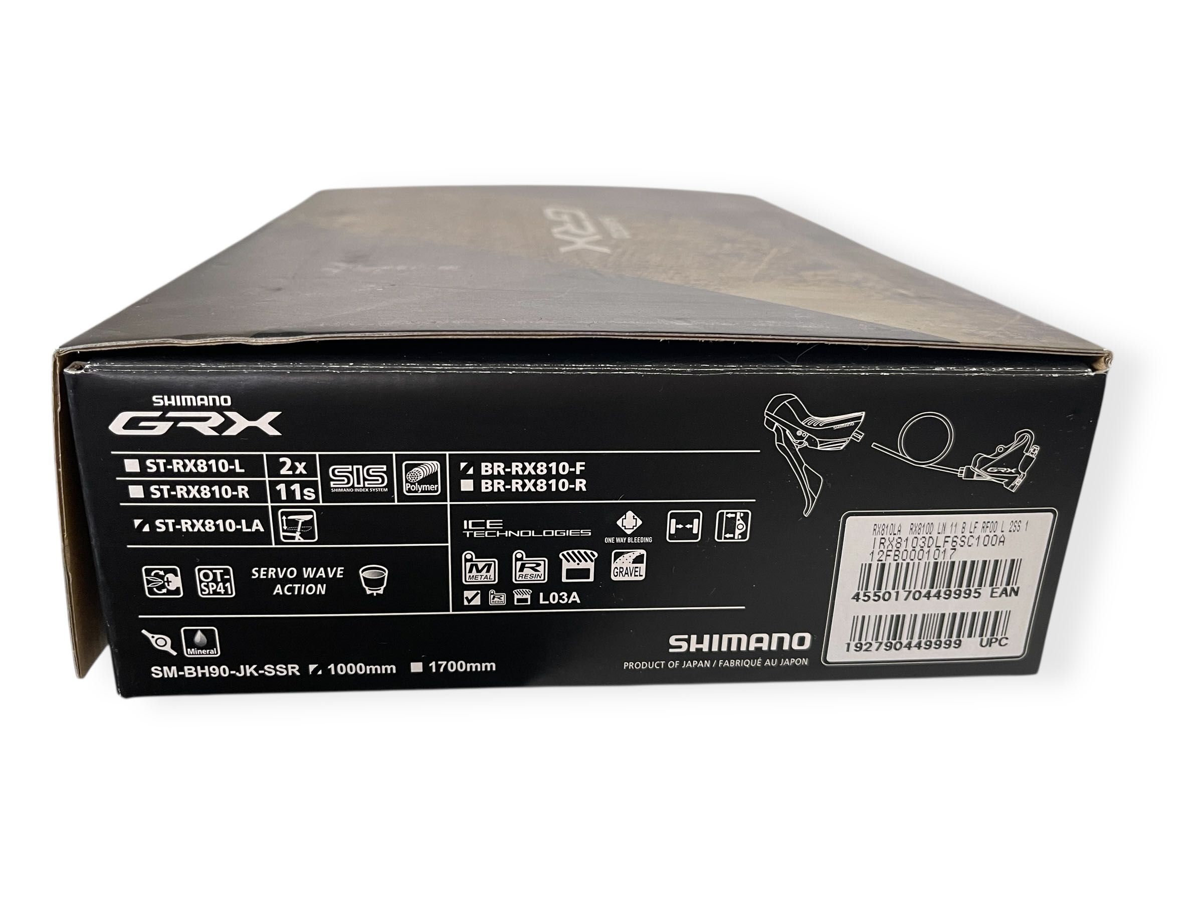 Hamulec tarczowy przedni Shimano GRX ST-RX810-LA BR-RX810-F FV/068-082