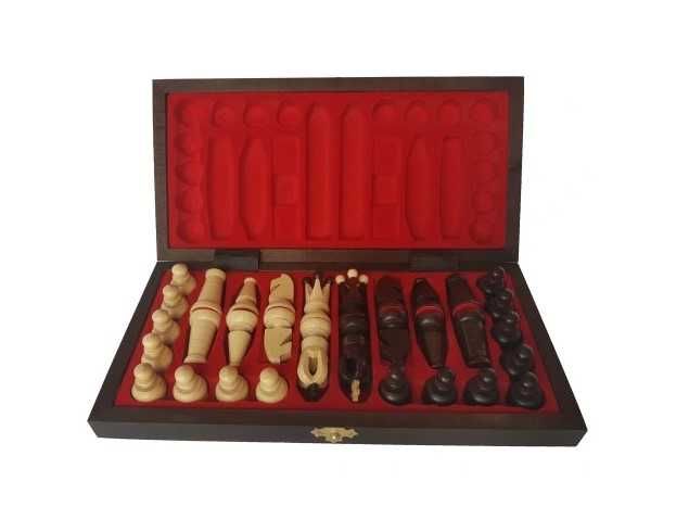 SZACHY drewniane WE WKŁADCE 31x31