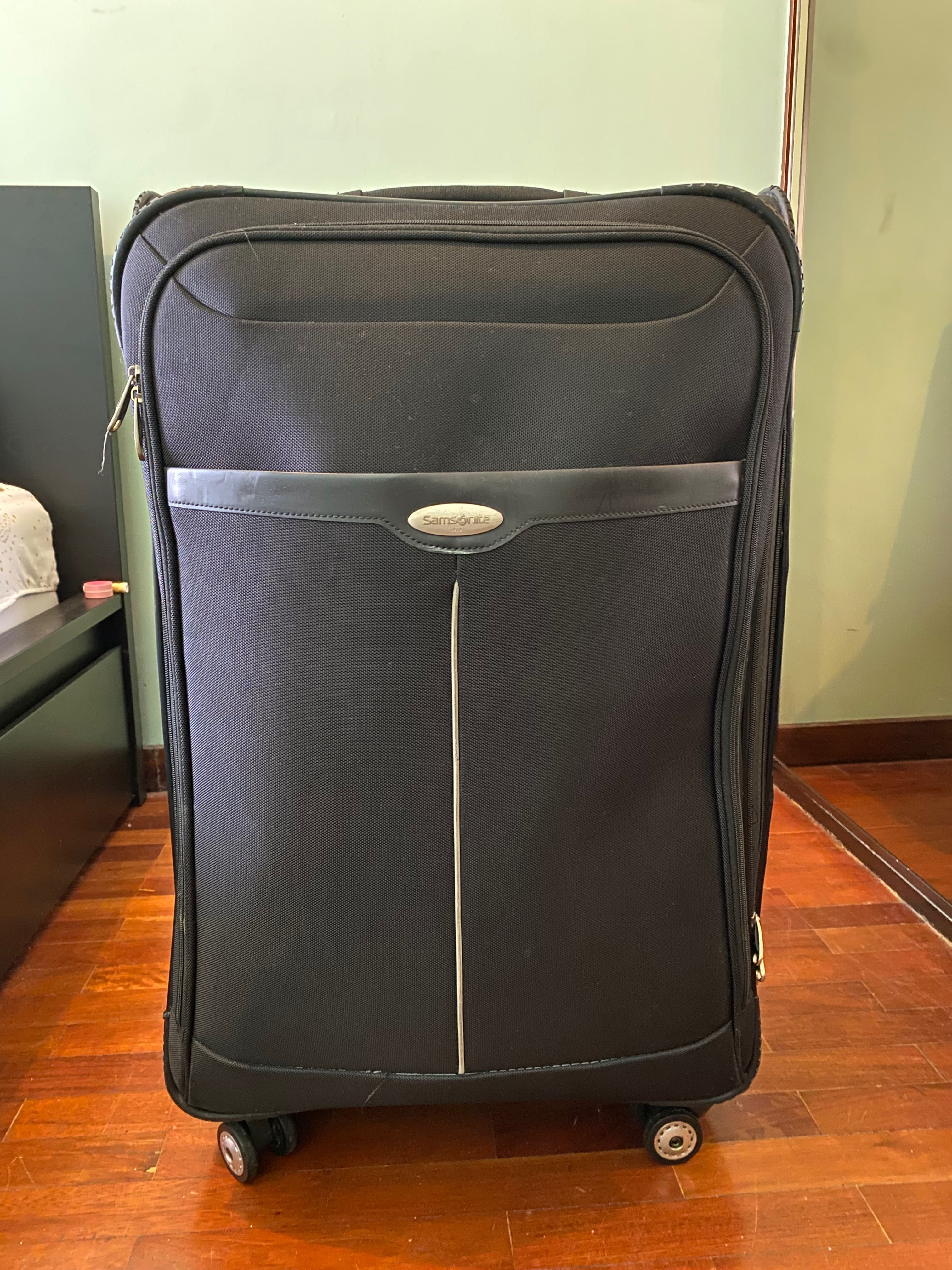 Mala de viagem samsonite preta 32kg grande