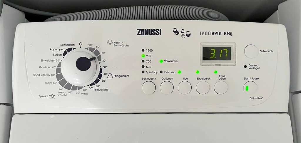 Pralka z góry ładowana Zanussi ZWQ6126C, 1200 obrotów, A++