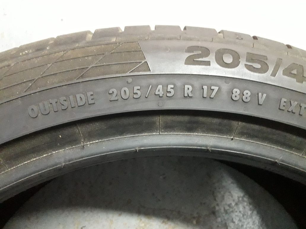 CONTINENTAL C.S.C5 205/45R17 88V XL , pojedyńcza opona letnia .