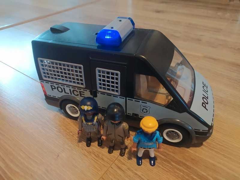 Duży zestaw Komisariat policji helikopter radiowóz motor Playmobil