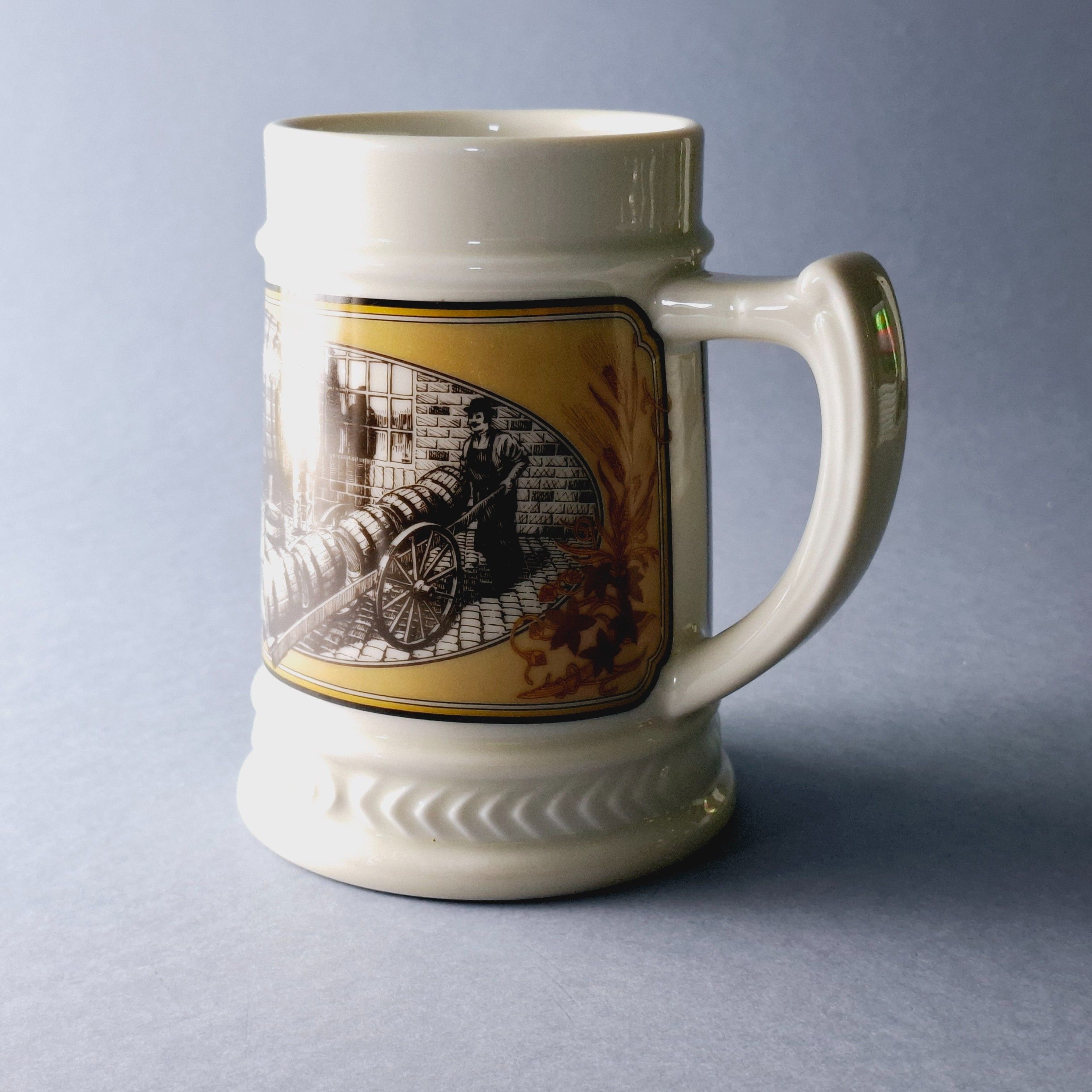 1986 piękny kufel porcelanowy beczki piwo maisel's