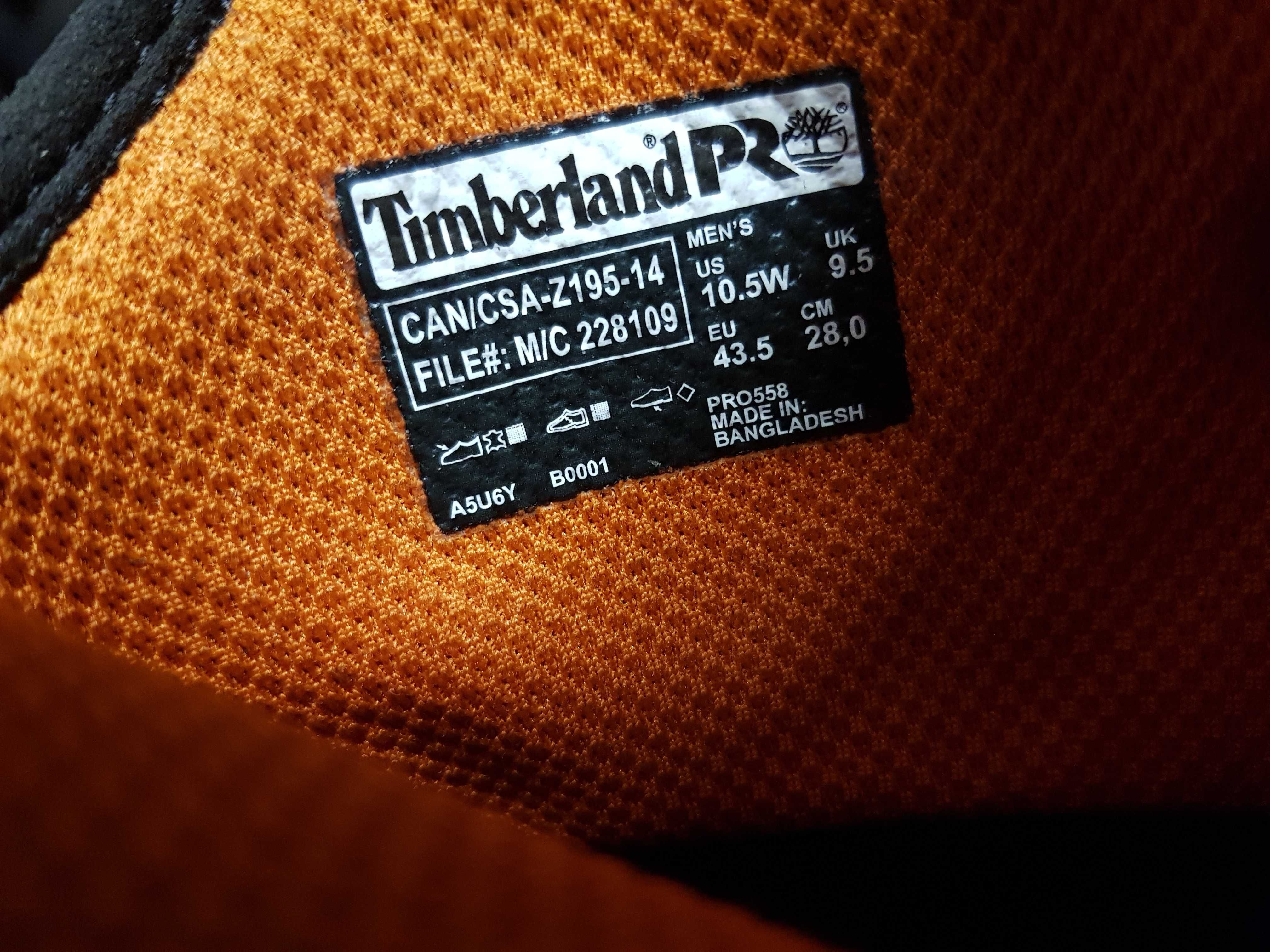 Buty robocze TIMBERLAND rozm 43,5 wkł 29 cm S3