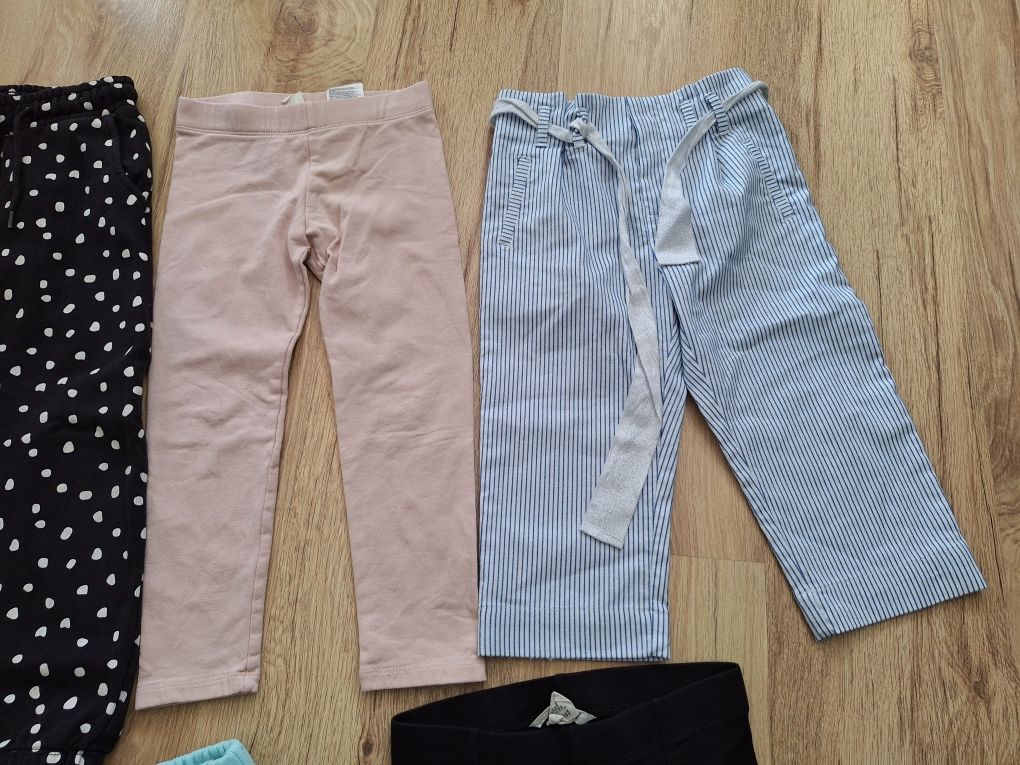 Zestaw 7 szt spodnie rozmiar 110 h&m kappahl mayoral skye