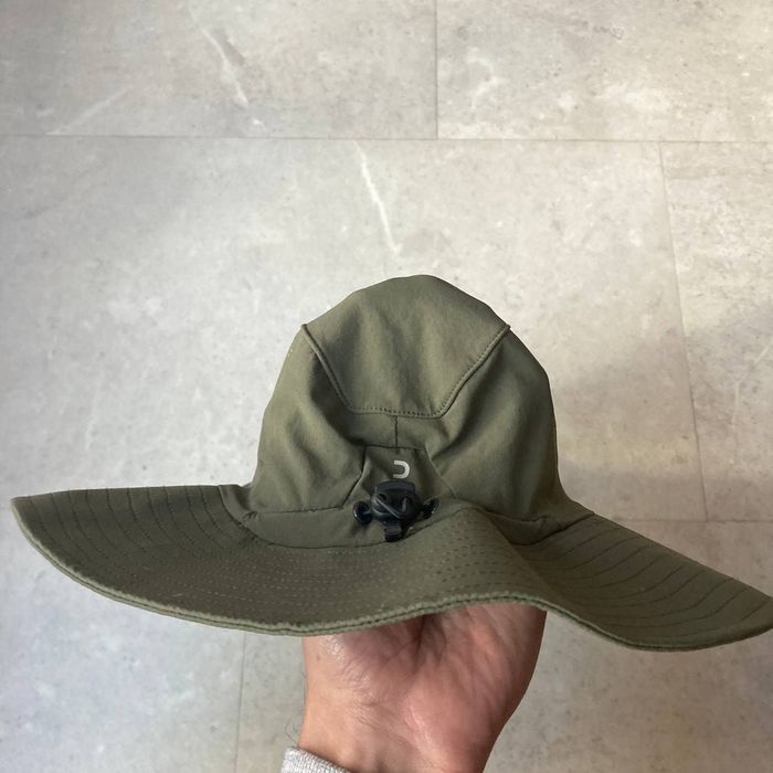 Панама хакі на затяжці decathlon forclaz outdoor gorpcore panama hat