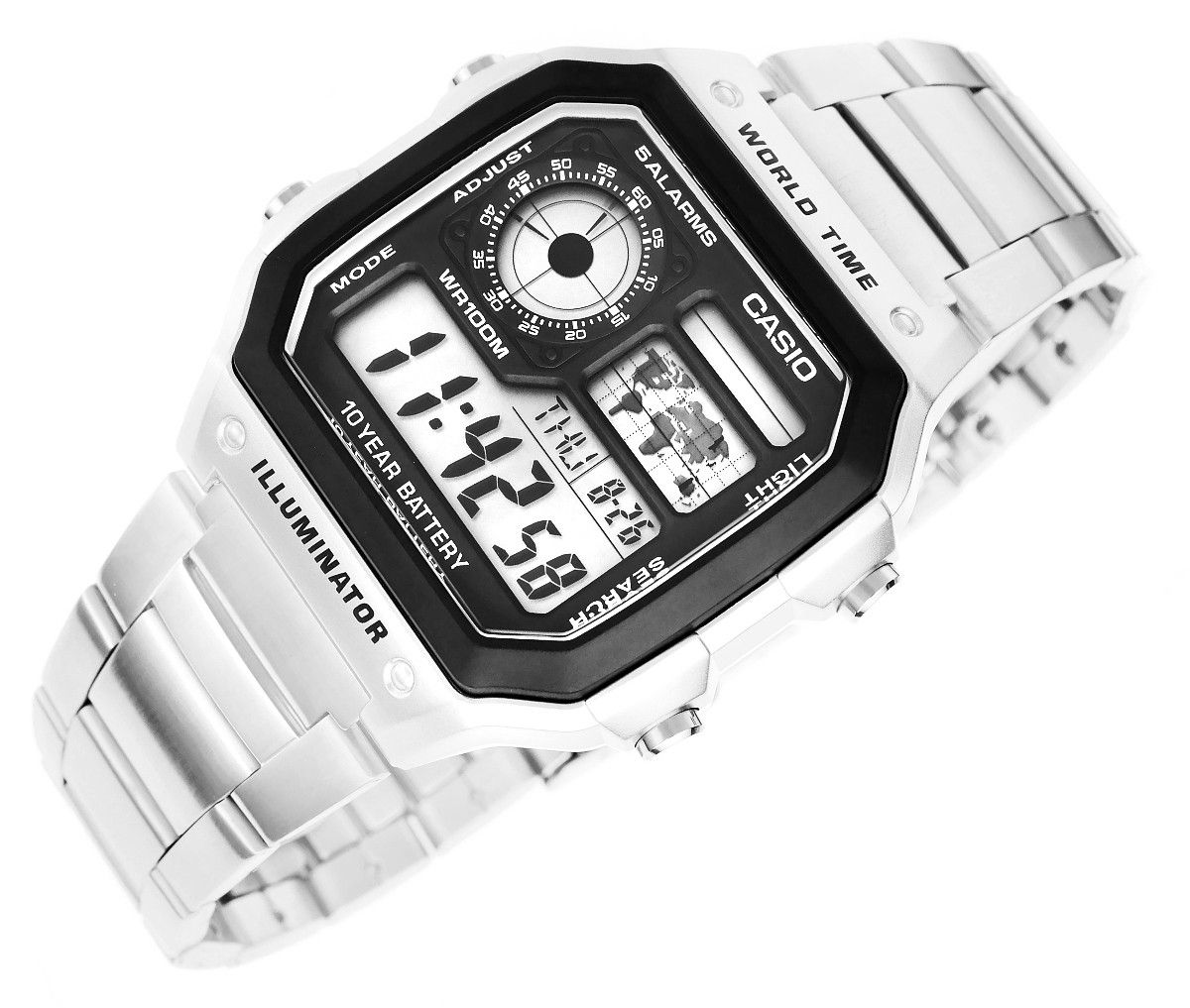 zegarek męski casio ae-1200whd-1avef + box