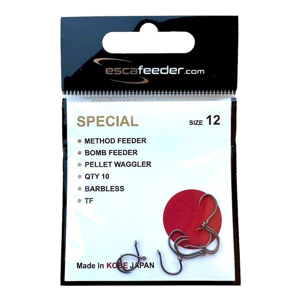 Haczyki METHOD FEEDER bez zadziorowe ESCA FEEDER SPECIAL r.12 (10szt)