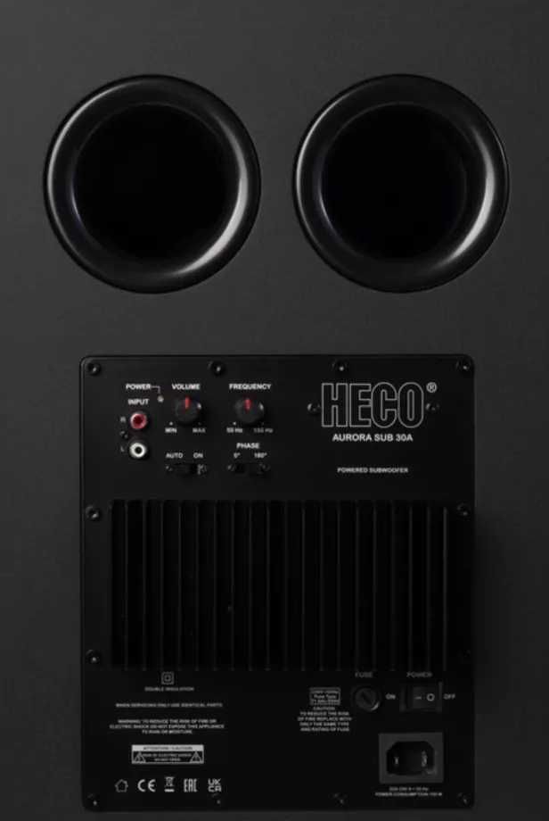 Subwoofer aktywny Heco Aurora XT Sub 30A - czarny (dark oak)