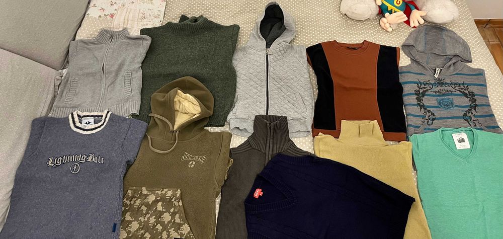 Pacote de casacos para menino 5-8 anos