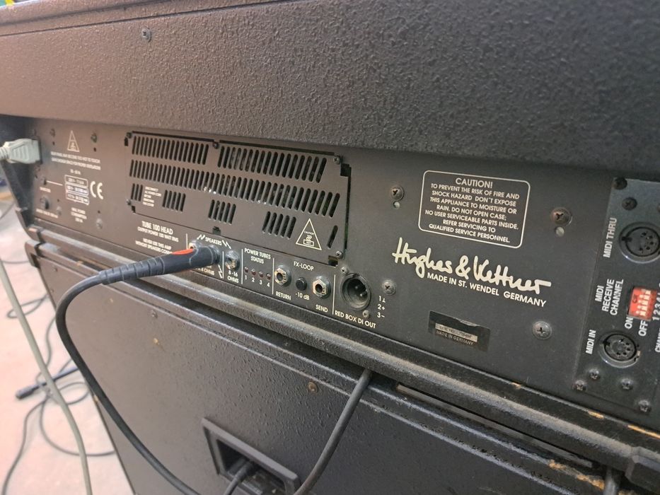 Head + kolumna (combo) Hughes Kettner (kanały Marshall Fender Mesa)