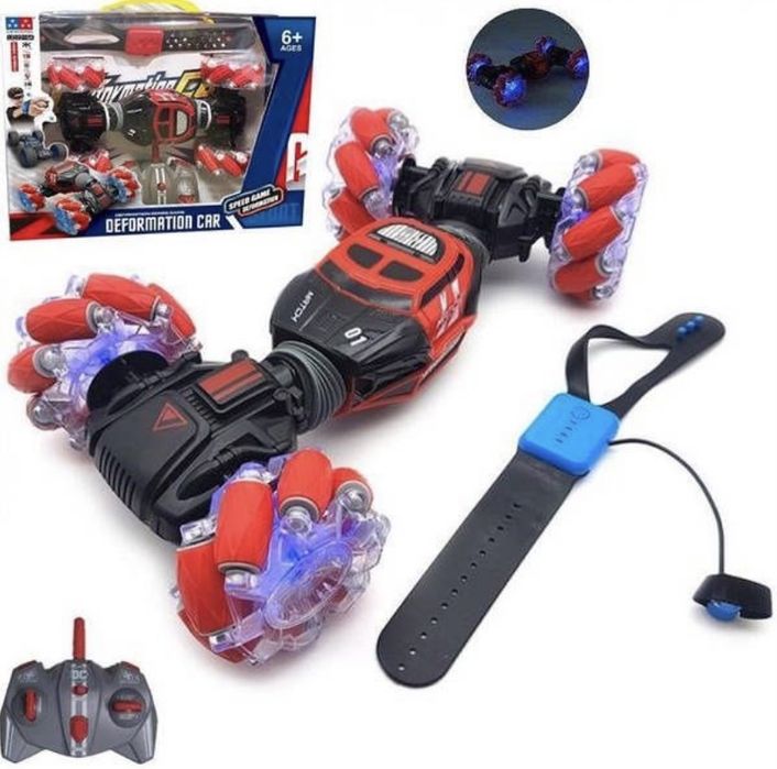 Машинка перевертыш управления жестами руки машина трансформер