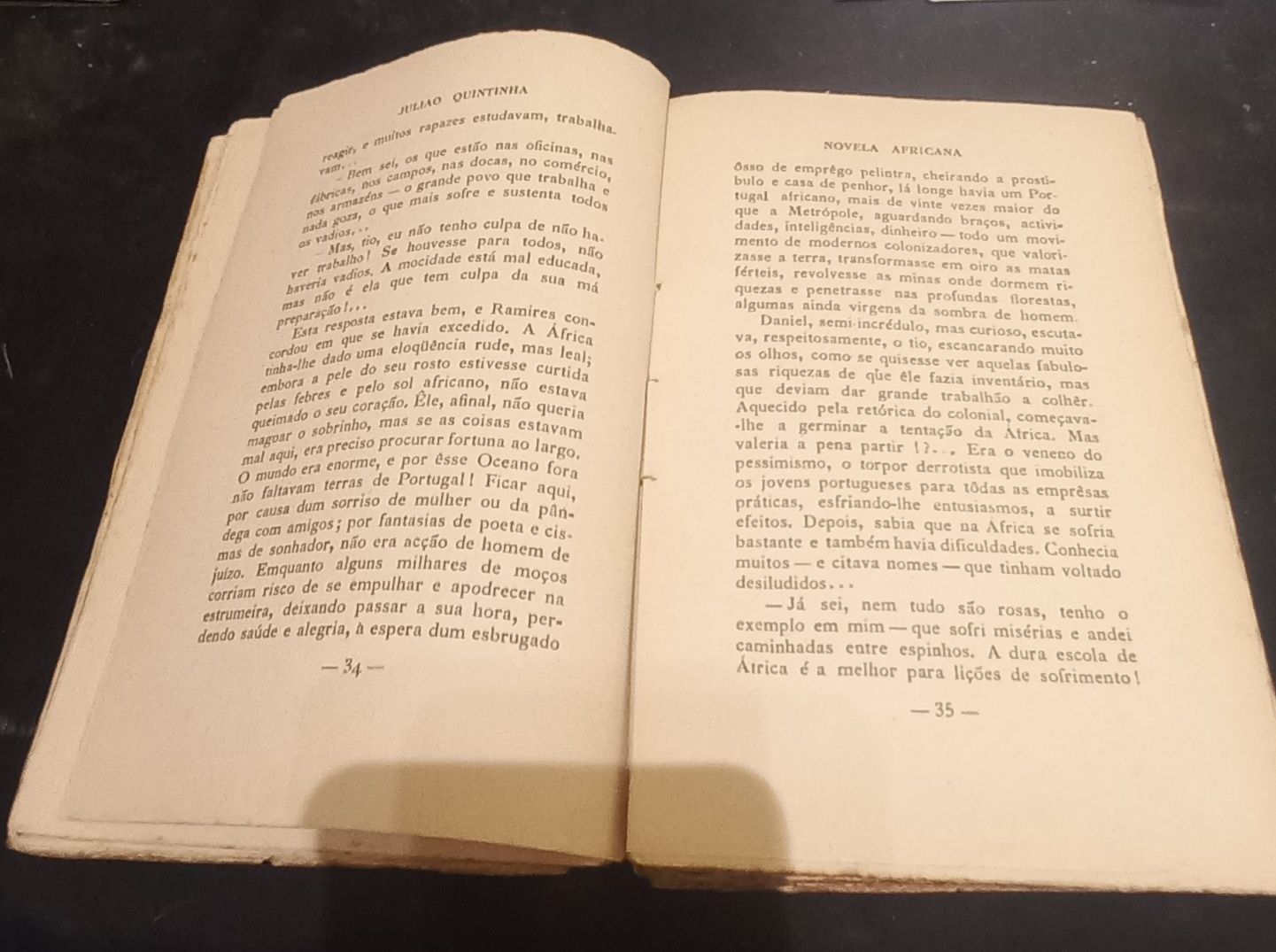 Livro "Novela Africana", Julião Quintinha, 1933.