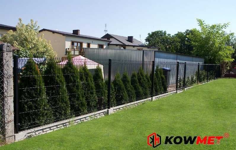 Ogrodzenia panelowe podmurówka Panele ogrodzeniowe Grafit Front