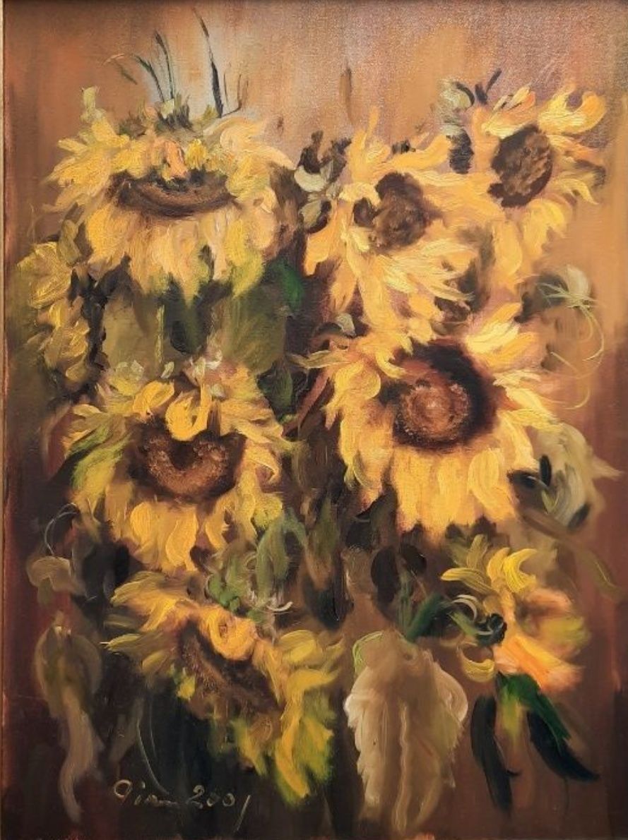 Marian Osiecki pałacowy obraz, 136/108cm.
