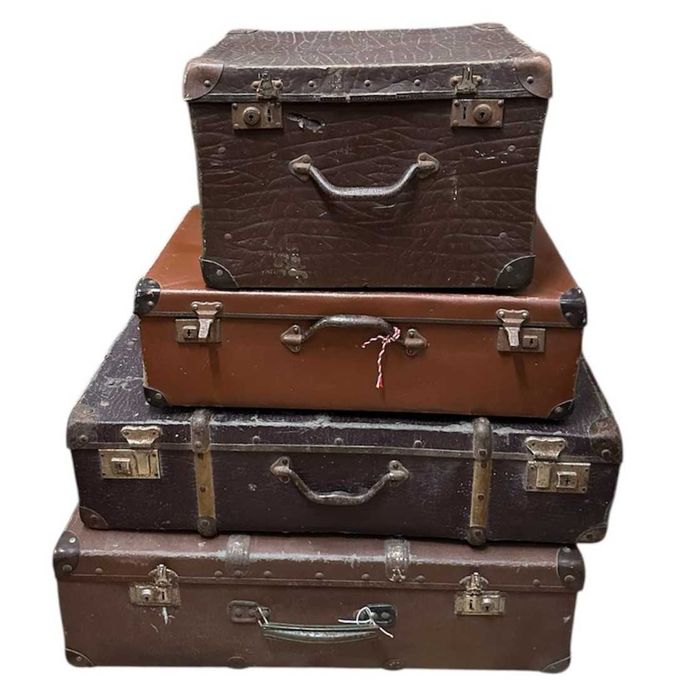 Malas de viagem antigas, para decoração