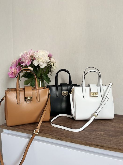 Шкіряна сумка Тоут середній Regina Notte Шкіра тиснена