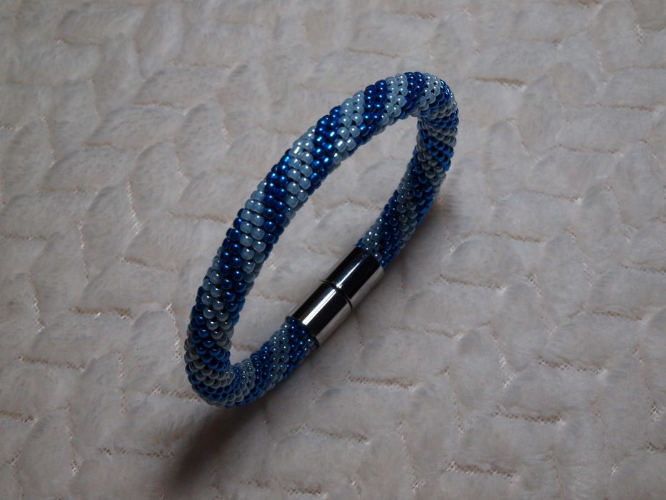 Bransoletka z koralików TOHO wykonana ręcznie, sznur koralikowy