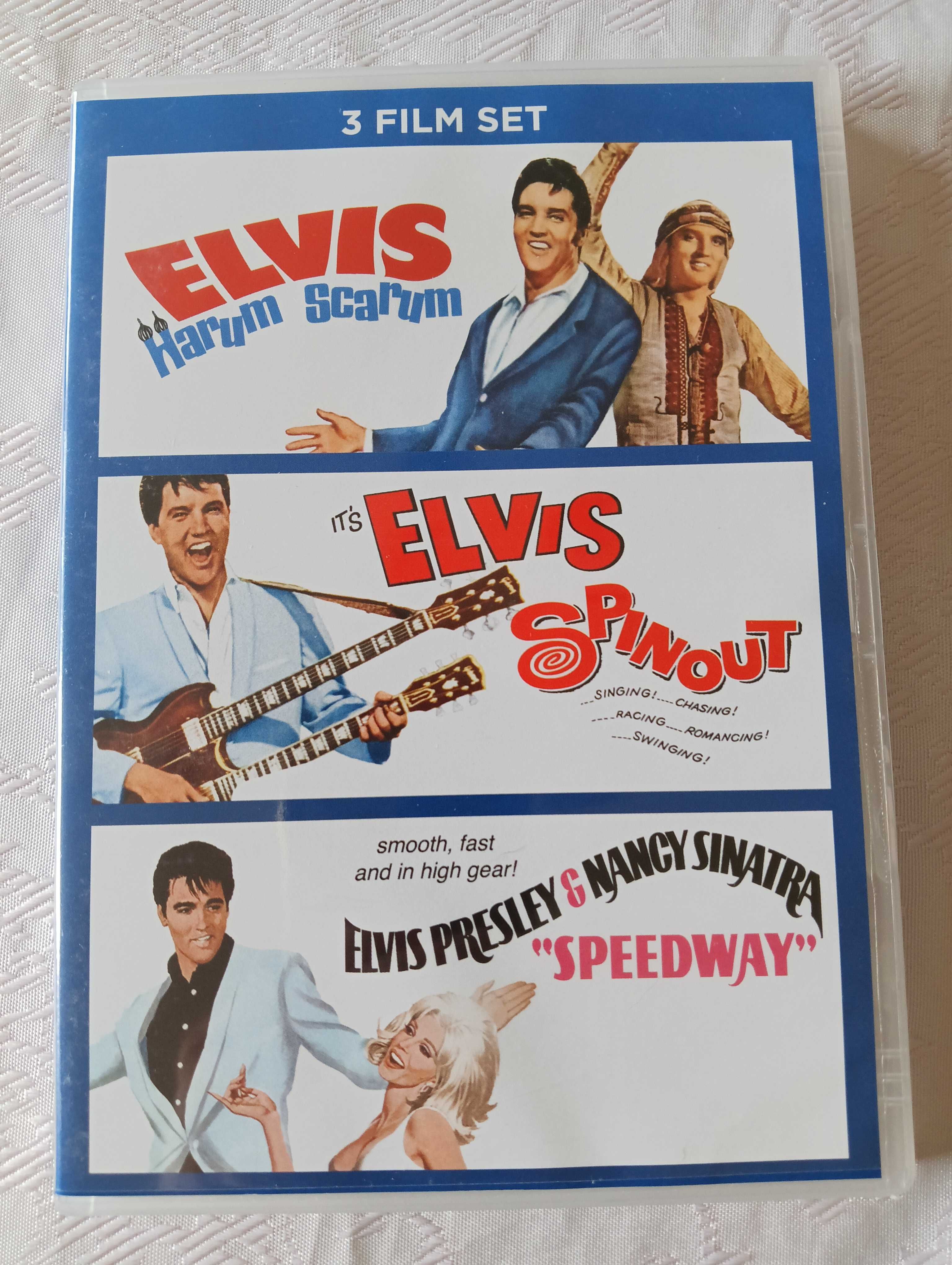 Elvis Presley 3 filmy Dvd "Speedway" "Spinout" "Harum Scarum"
