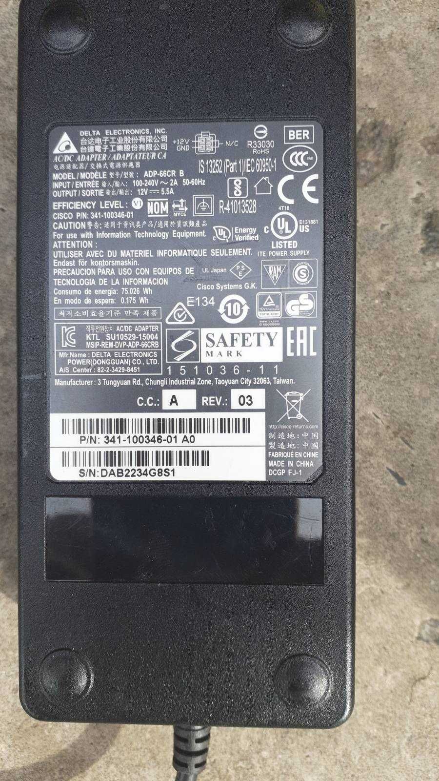 Блок живлення Cisco (DELTA) 12V 12.5A
