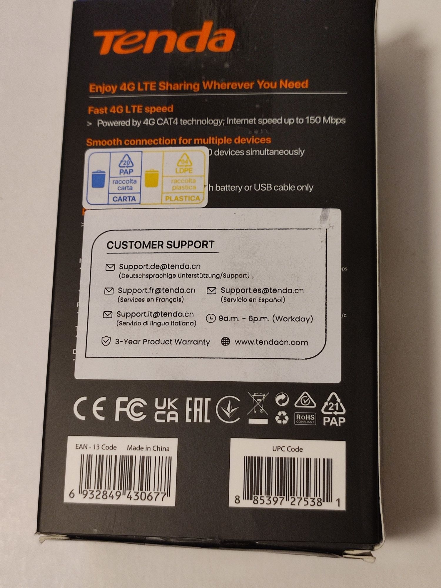 Modem LTE Tenda 4G185