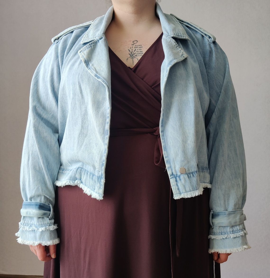 Джинсовка великого розміру, plus size, батал