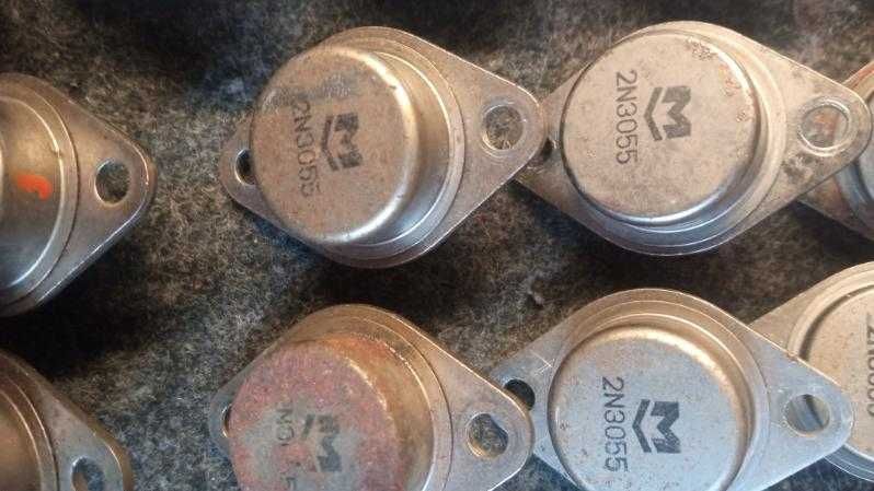 Tranzystory 2N3055, AC180-181, AC121 i wiele innych