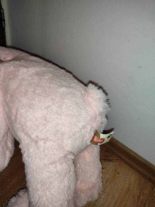 Nowy duży różowy miś z kokardką firmy SMIKI.
dł. całkowita misia 60cm.