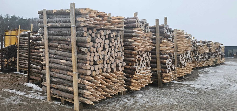 PALIKI MELIORACYJNE do faszyny i palisady, kołki, pale L=0,8 - 3,0m