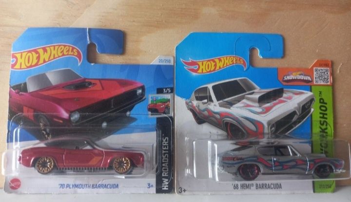 Conjunto 2 - barracuda  hot wheels