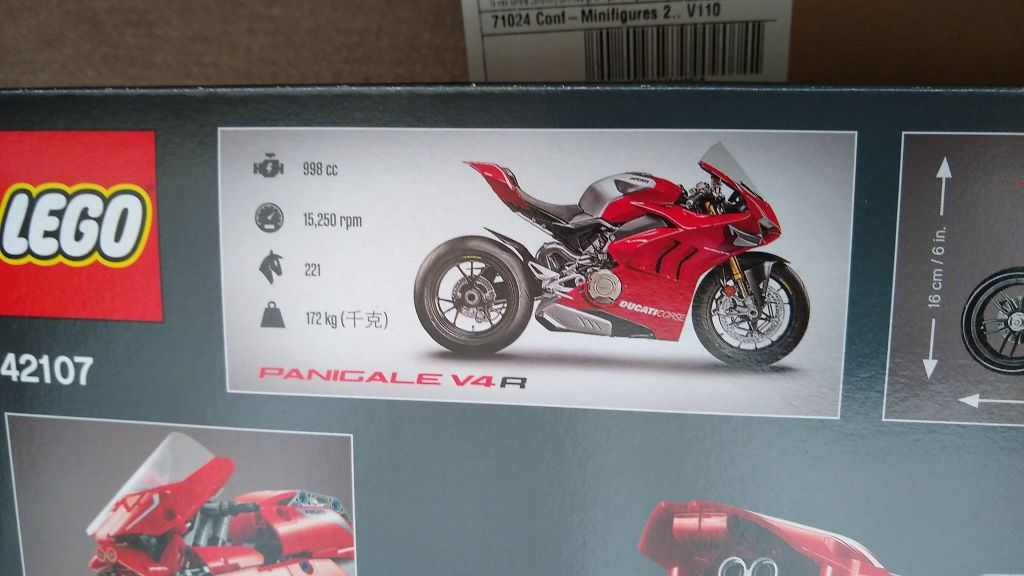 Lego 42107 Technic Ducati Panigale V4 R - Novo e Selado