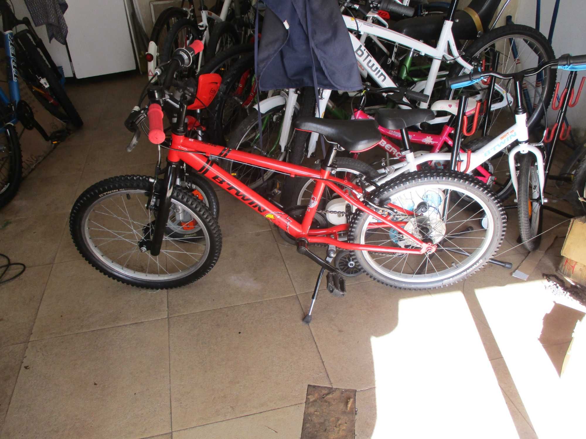 Bicicleta B’Twin Criança Roda 20 Vermelha 5 velocidades