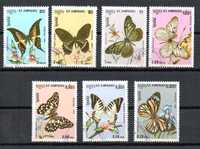 Znaczki Kambodża 1986 rok - Motyle seria