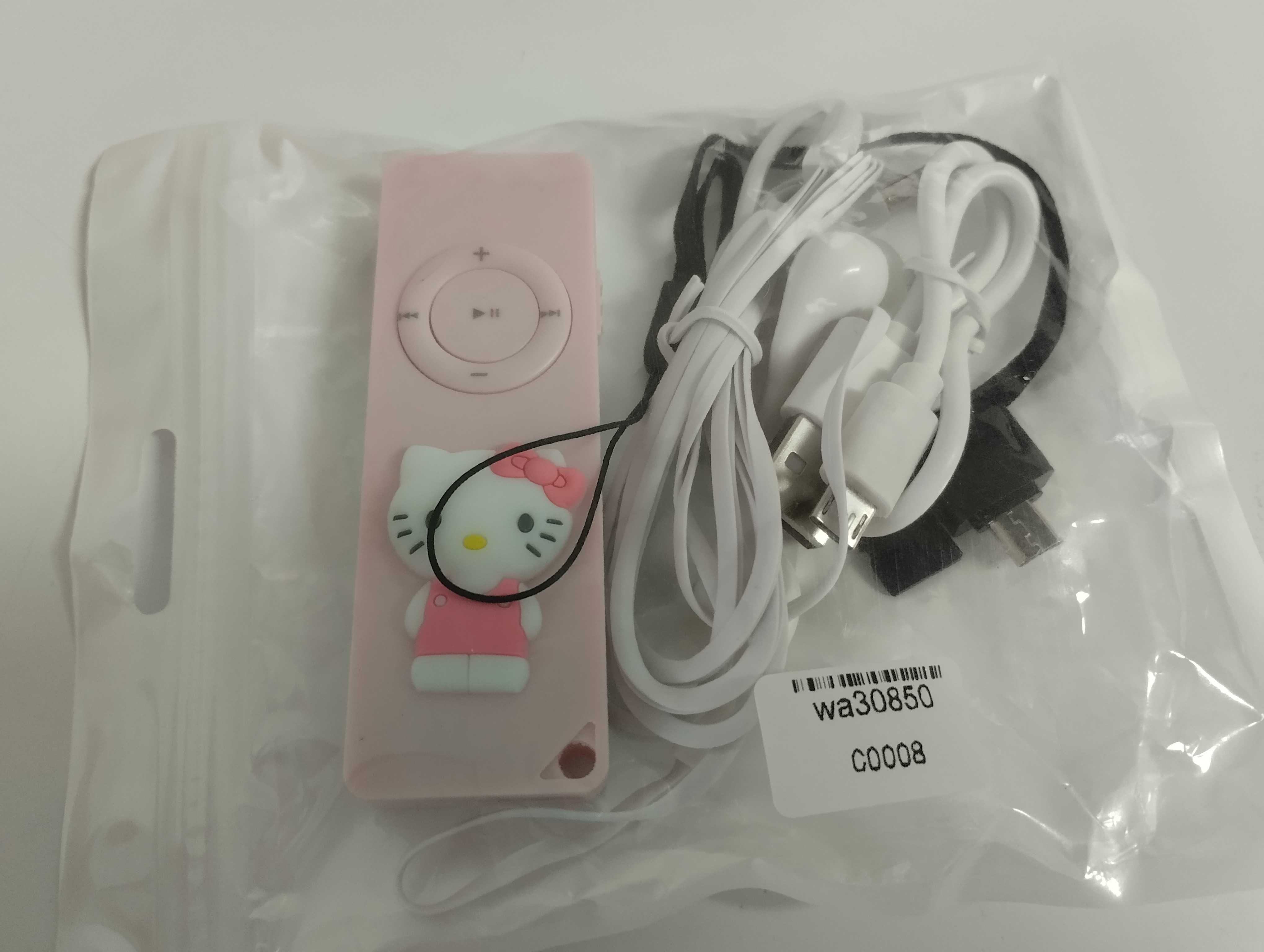 MP3 hello Kitty selado acessórios novos