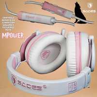 Сток Гарнітура Sades sa-723 Mpower Pink/White