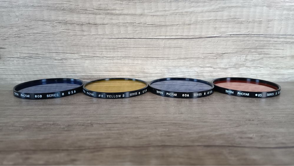 Tiffen PHOTAR Yellow 2, PHOTAR 80B, PHOTAR 80A Series 8, Світлофільтр