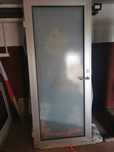 Drzwi aluminiowe z futrynami, komplet 3 szt