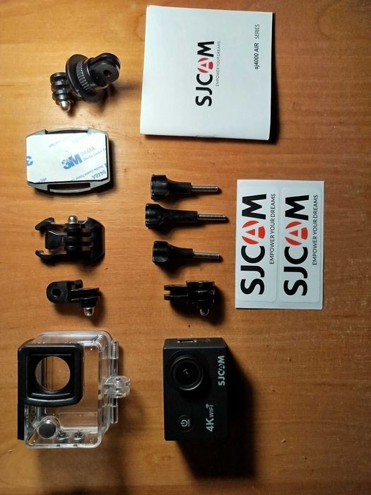 Екшн-камера SJCAM SJ4000 Air, 4K, чорний з дисплеєм.