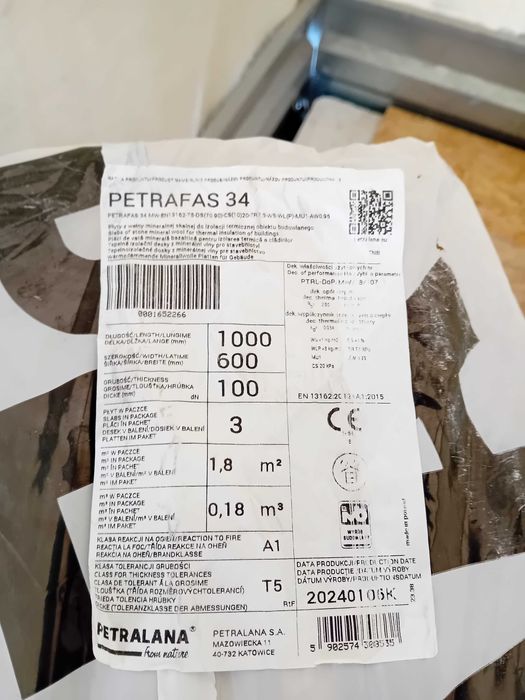 Wełna fasadowa grubość 10 cm i 20cm