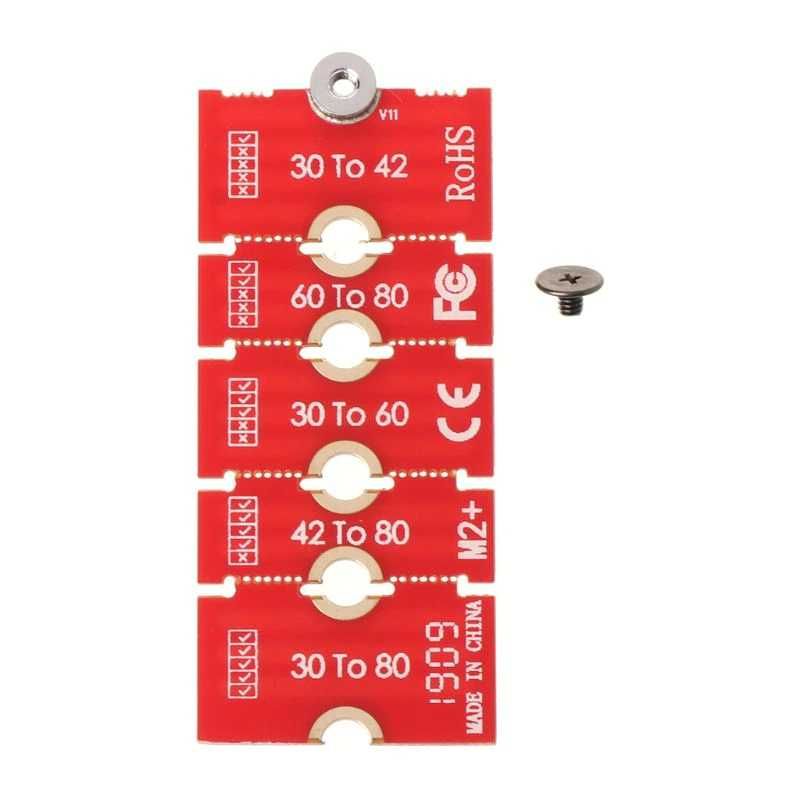 Удлинитель, стойка и крепежный винт для установки SSD M.2 NGFF и mSATA