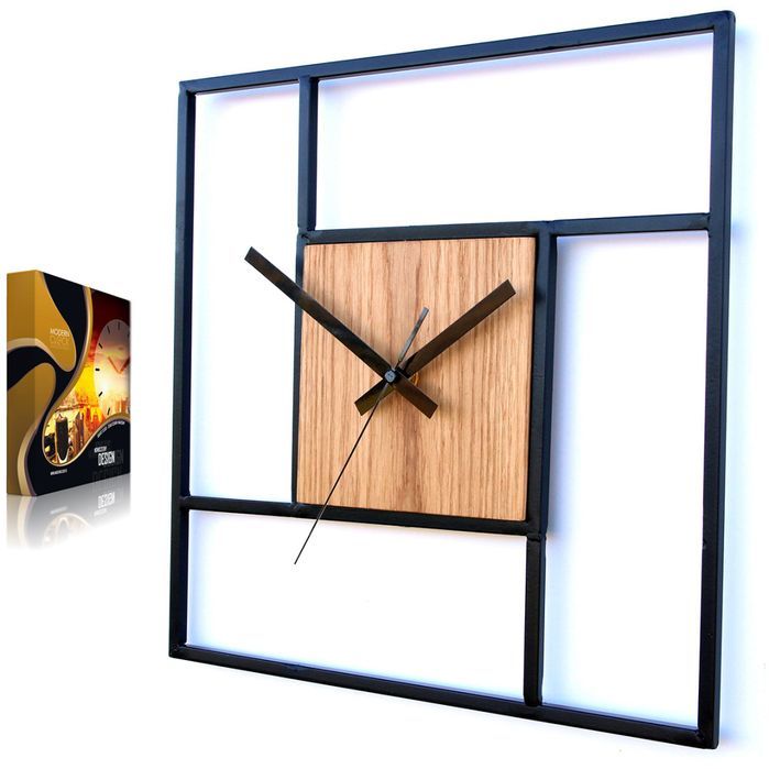 Zegar Ścienny Metalowy Loft Steve