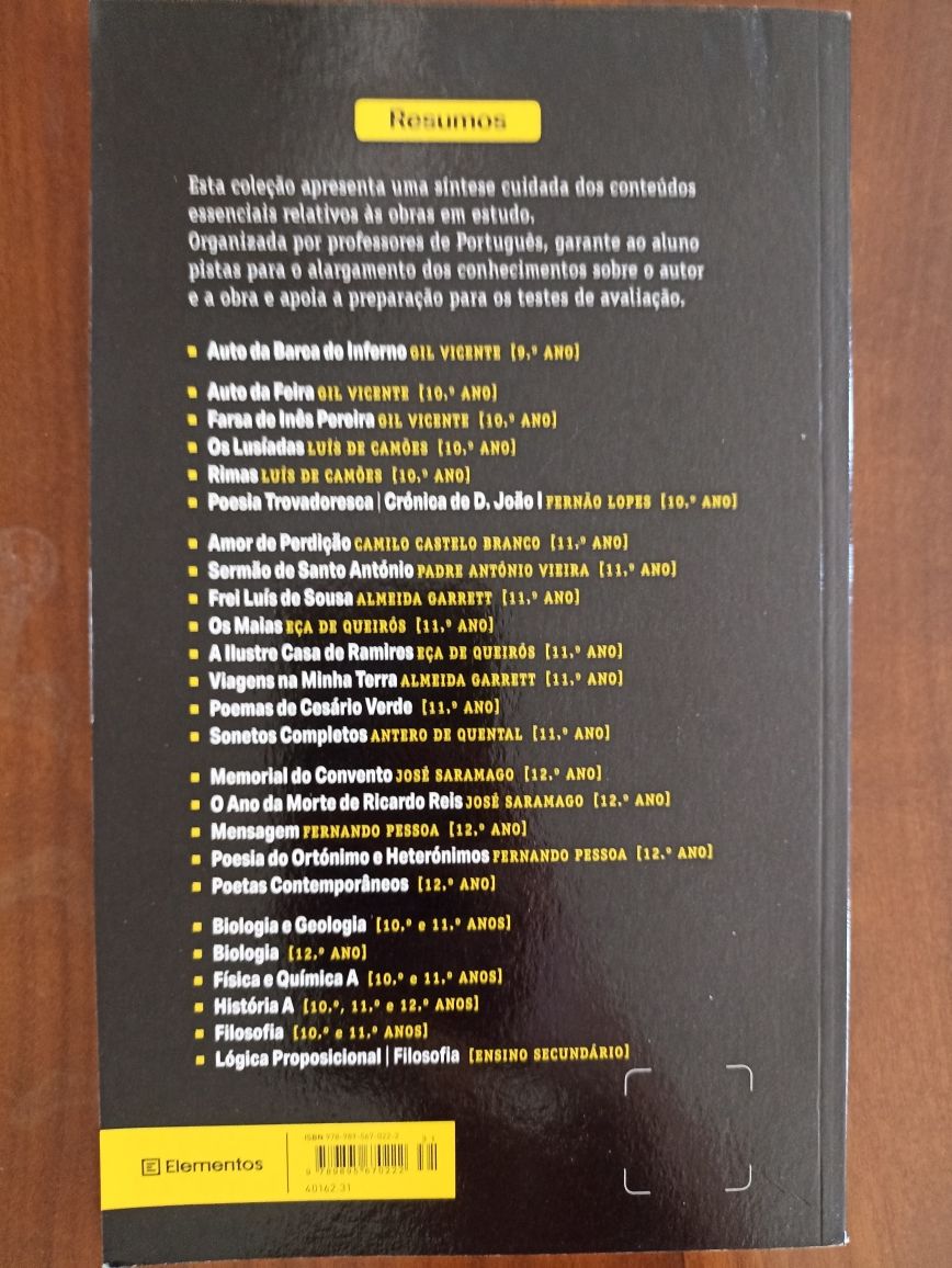 Livro de resumos da obra Mensagem