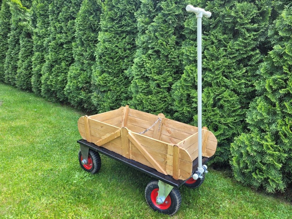 Wózek drewniany ogrodowy homemade Cena do negocjacji