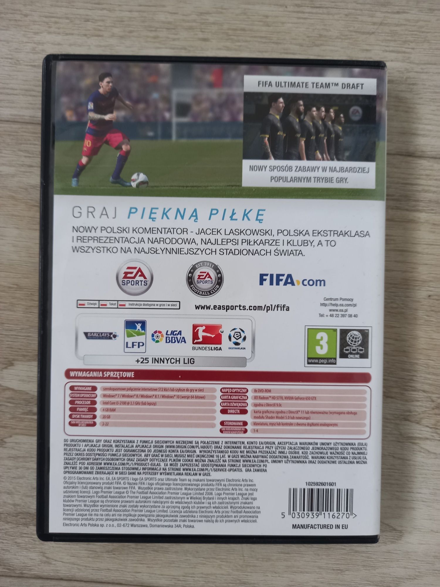 Gra Fifa 16 DVD PC