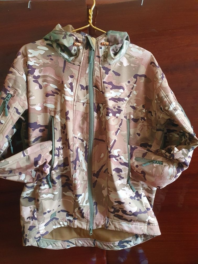 Тактичний костюм Soft Shell мультикам на флiсii