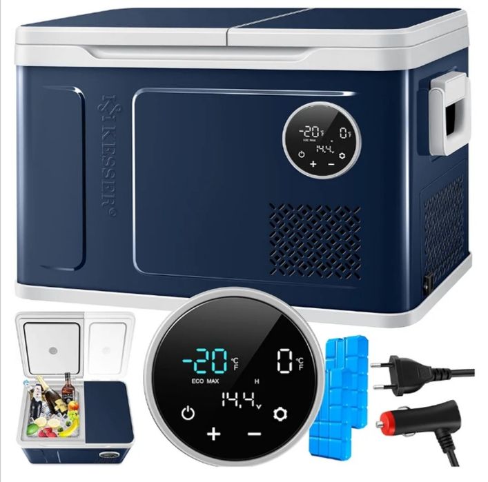 KESSER Lodówka kompresorowa 2 w 1, dwustrefowa,